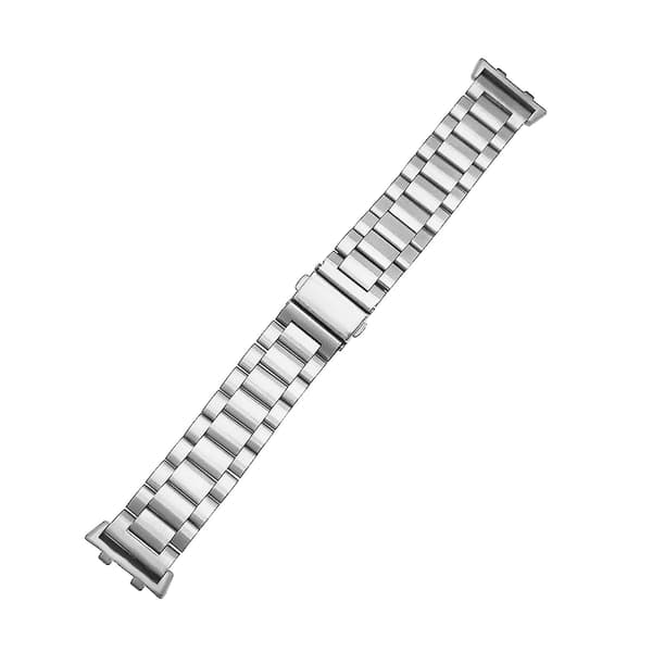 Sølv Sort Sølv Sort kompatibel med Oppo Watch 41mm Tre-perlers Stål Urrem