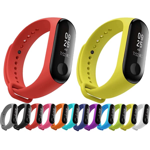 Grå Grå Silikone Urrem kompatibel med Xiaomi Mi Band 3