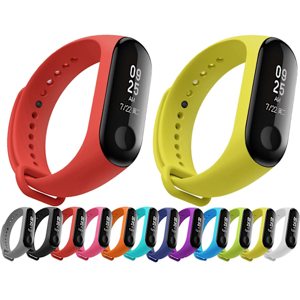 Grönt silikonarmband kompatibelt med Xiaomi Mi Band 3