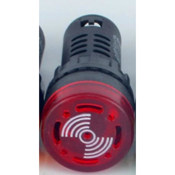 Färgglad LED-aktiv summer pip larmindikator Red 12V