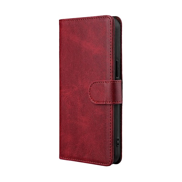Etui til iPhone 14 Plus rød klassisk Plain Flip