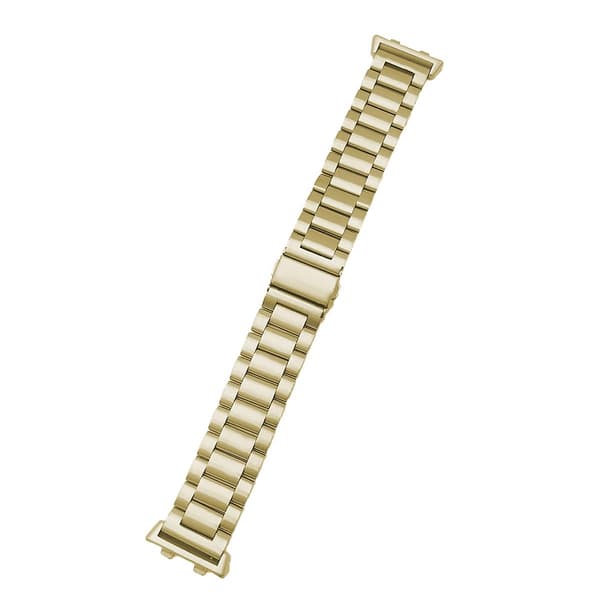 Guld Guld kompatibel med Oppo Watch 41mm Tre-perlers Stållænke