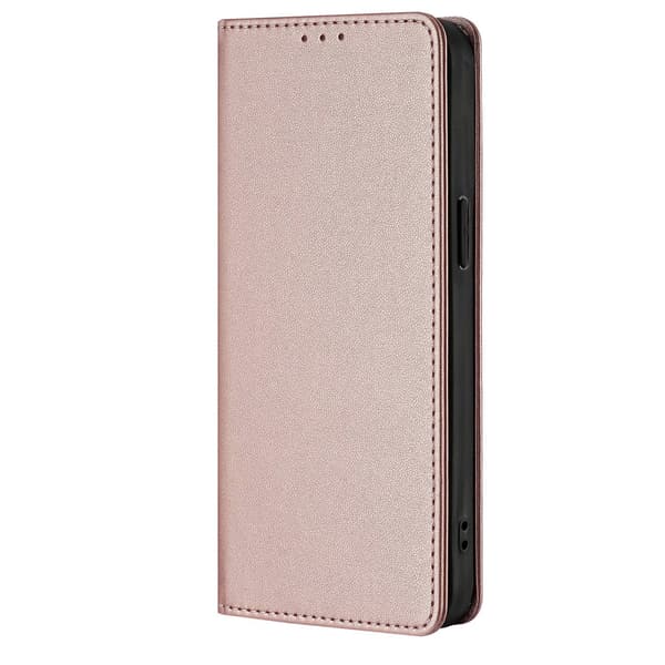 Etui til iPhone 16 Pro Rosaguld Mode Klassisk Business Magnetisk Flip