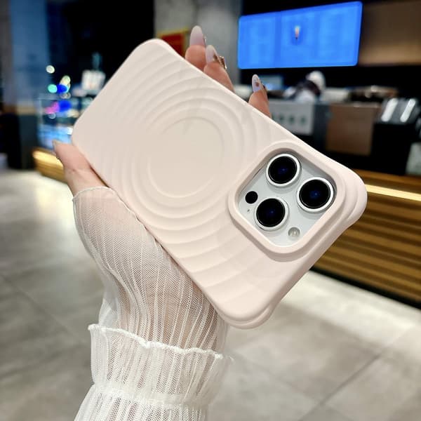 Etui til iPhone 17 Pro Flytende Silikon Magnetisk Silikon Rosa Noz28593