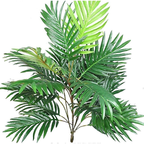 Konstgjorda Växter Palmblad Grön Grönska Träd Faux Falska Tropiska Stora Blad för Fest Blomsterarrangemang Bröllopsdekorationer (2) 1