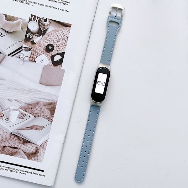 Læder urrem kompatibel med Xiaomi Mi Band 7
