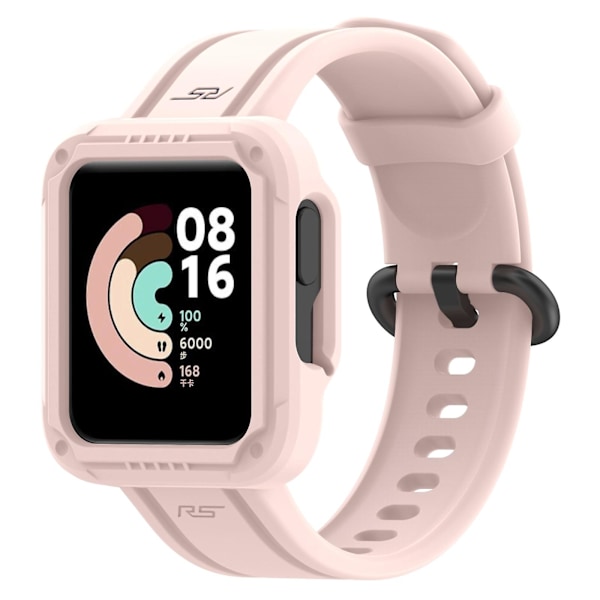 Pink Pink silikone urrem kompatibel med Xiaomi Mi Watch Lite kompatibel med Xiaomi Mi Watch Lite