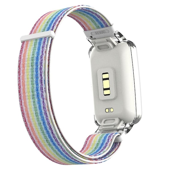 Fargerikt PC-deksel + Nylon Loop-stropp kompatibel med Xiaomi Mi Band 7 Pro