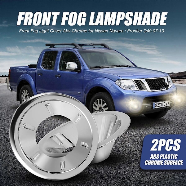 Dimljusskydd fram ABS Krom för Navara / D40 07-13