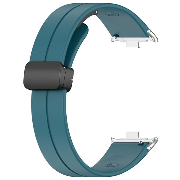 Cyan Cyan Magnetisk Spænde Silikonerem kompatibel med Xiaomi Mi Band 8 Pro