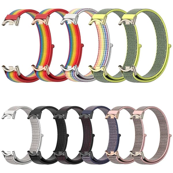 Mijobs Nylon Loop Klockarmband kompatibelt med Xiaomi Mi Band 8