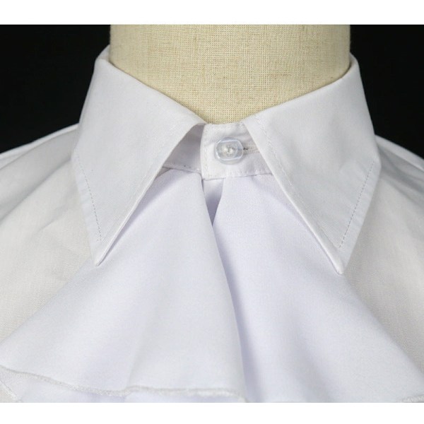 Dame falsk krage Avtakbar halv skjorte med den hvite Detac White Average size