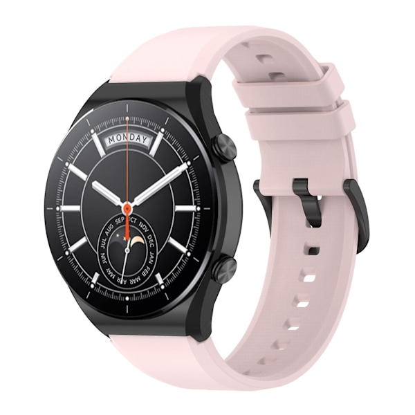 Lyserød Lyserød 22mm Silikone Urrem kompatibel med Xiaomi Watch S1