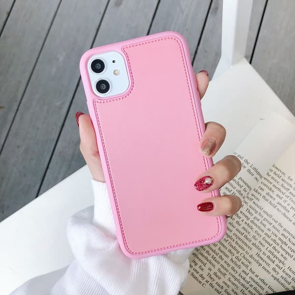 Fodral för iPhone 13 Pro Pure rosa Tigerhuvud PU Läder