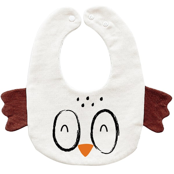Dame falsk krage Avtakbar halv Bib Bomull Forkle Waterp Bird White