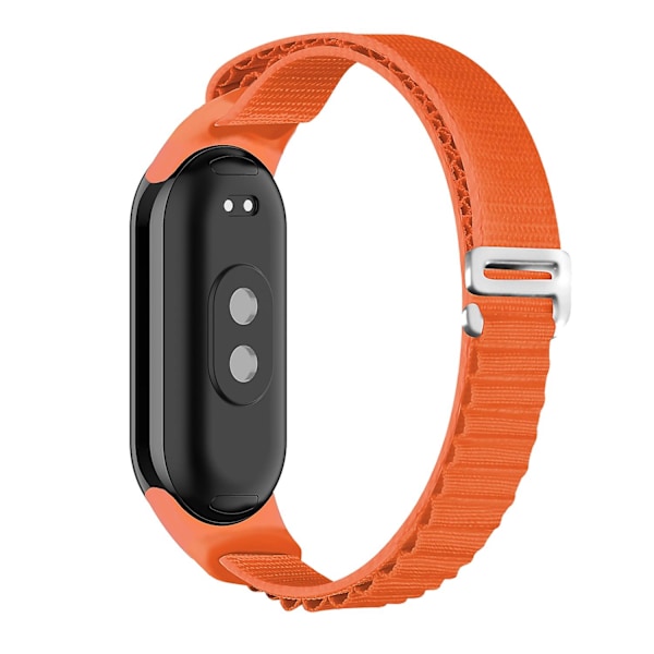 Orange Orange Loop Nylon Urrem kompatibel med Xiaomi Mi Band 8