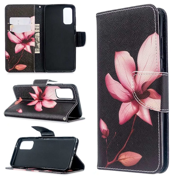 Etui til iPhone 13 Lotus Malet Tegnebog med Kortholder Flip Tegnebog med Kortholder