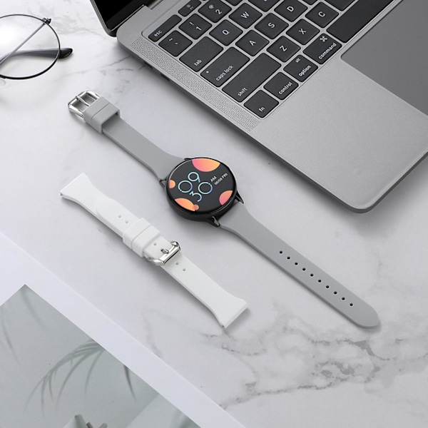 Molnigt Grå Molnigt Grå Silikon Armbandsur 22mm