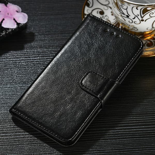 Etui til iPhone 16 Pro Max sort stativ Flip