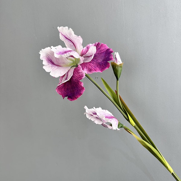Iris Kunstig Blomst Alice Falsk Blomst Enkelt Stilk Bryllupsdekoration Alice Iris Rose Purple