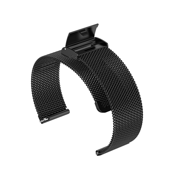 Sort Sort Metal Stål Mesh Rem kompatibel med Huawei Watch 3