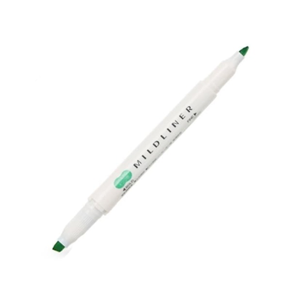 Mildliner Double Headed Highlighter / Marker Pen Green2