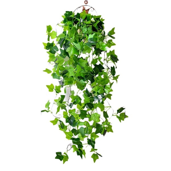 1 Bukett Kunstig Plante Ser Ut Som 5 Greners Simulering Grønn Scindapsus Cirrus Plante Hjemmeinnredning F