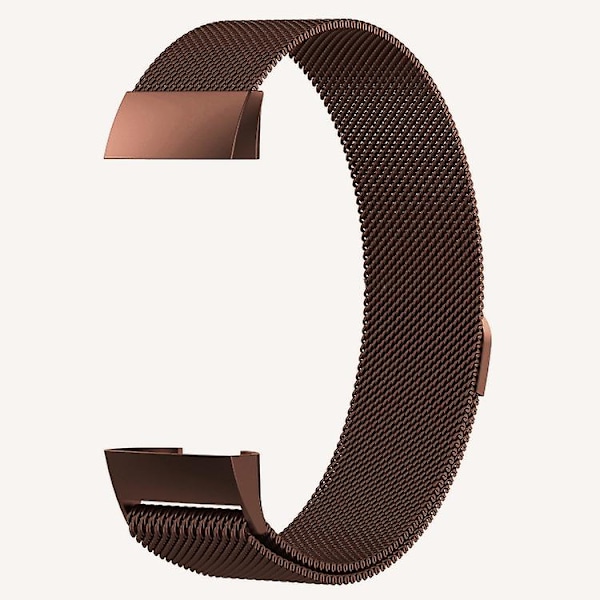 Coffee Coffee Magnetiskt armband i rostfritt stål kompatibelt med Fitbit Charge 4 / 3, Stor storlek: 210x18mm Storlek210x18mm