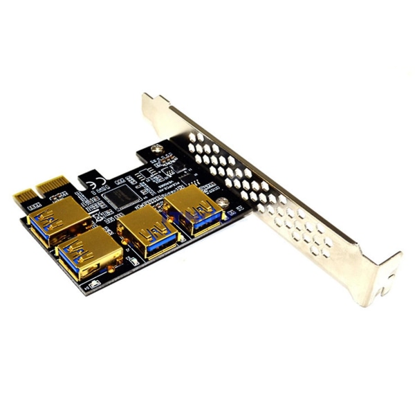 Ny Pcie Riser Card Adapter kompatibel med Ethereum Eth/monero Xmr kompatibel med Btc Mining