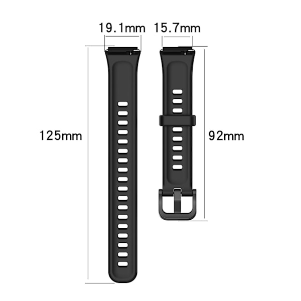 Armégrön Armégrön Silikon Armbandsrem kompatibel med Huawei Band 7 kompatibel med Huawei Band 7