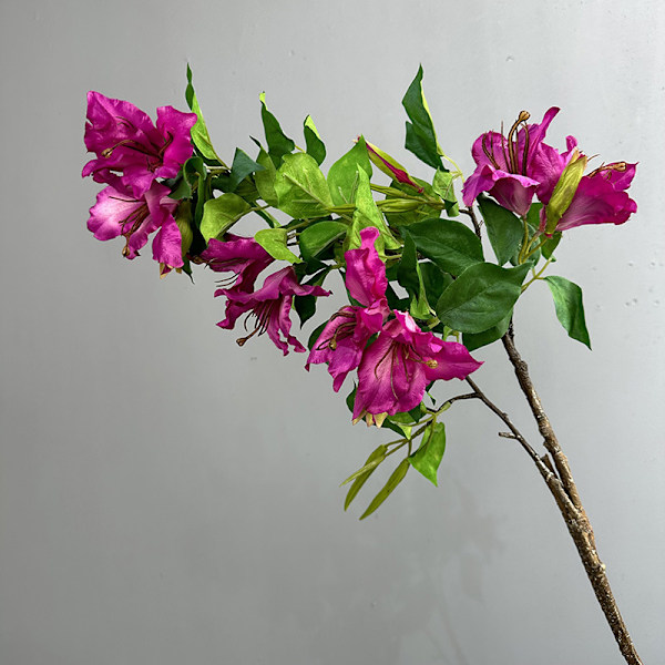 Høykvalitets Lilla Blomst Hjem Dekor Bryllupsarrangement Fotograferingsrekvisitt Single purple gold flower pink