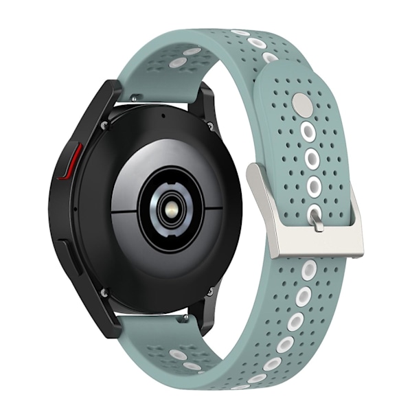 Rock Cyan Vit Rock Cyan Vit 20mm Färgglatt Hål Silikonarmband