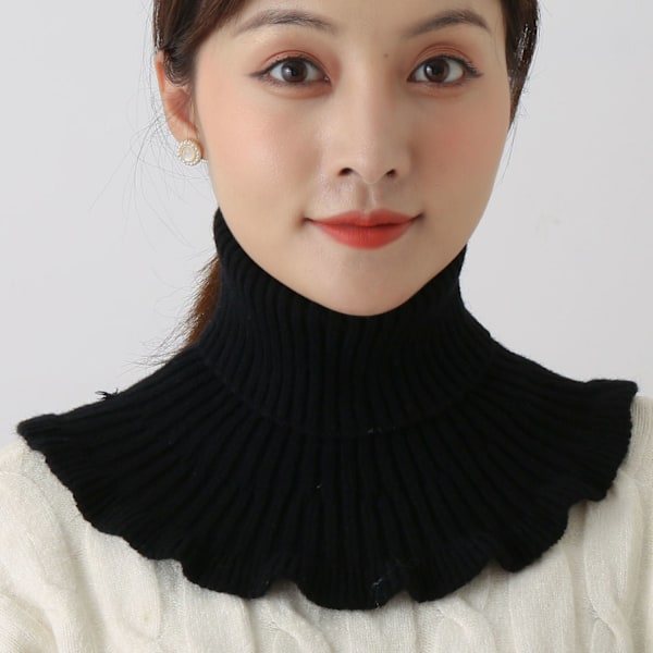 Dam Fejk Krage Varmt Nackskydd Bandana Mångsidig D (1 wool scarf) bright red