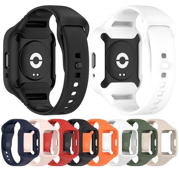Elfenbensvit Integrerad Silikonklockarmband kompatibelt med Redmi Watch 3 Active