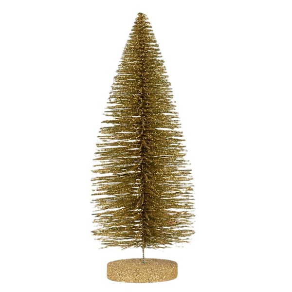 Bordplate Mini Juletre Flerfarget Kunstig Furu Dekor med Base for Julebord Hjem Skrivebord