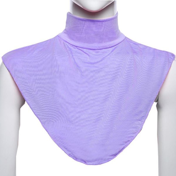 Dame falsk krage Avtakbar halv Vinter Skjerf Skjerf Modal F Purple