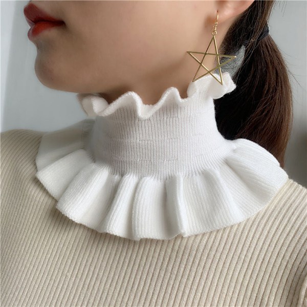 Dame falsk krage Avtakbar halvskjerf Pullover Dobbel Wood Innocence