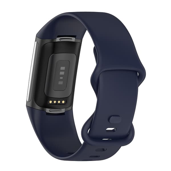 Mørkeblå Mørkeblå kompatibel med Fitbit Charge 5 Silikone Urrem S