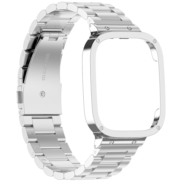 Sølv Sølv 2-i-1 reim kompatibel med Xiaomi Redmi Watch 3 / Mi Watch Lite 3