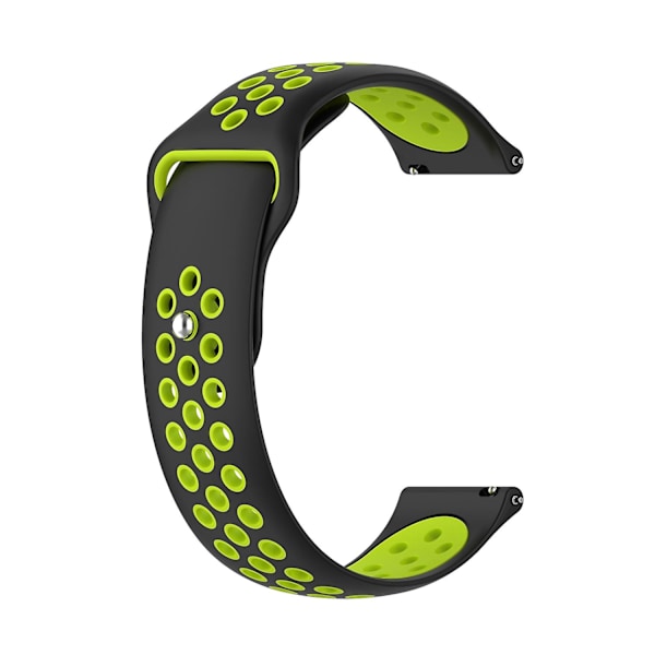Sort Limegrøn Sort Limegrøn kompatibel med Huawei Watch 3 / 3 Pro Silikone Urrem