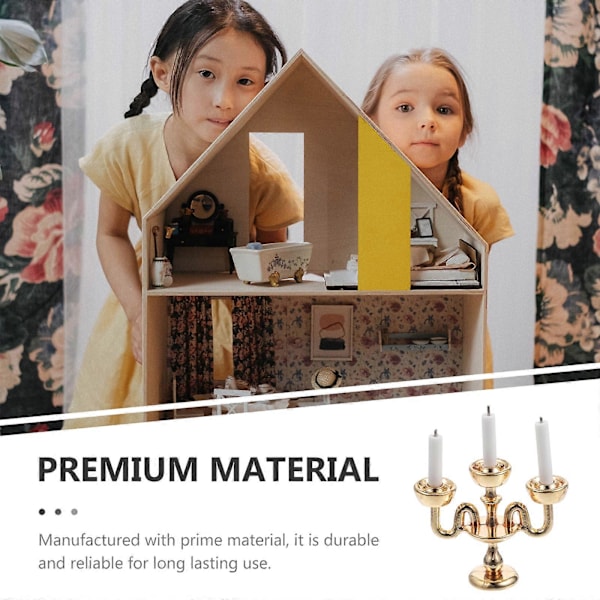 Miniatyr Lysestake Rekvisitter - Dukkehusdekor