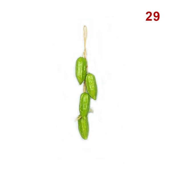 Hem Simulering Skum Mat Grönsaker Konstgjorda Fiskar Hängande Snöre Falsk Chilipeppar Väggdekor Matches the image 29
