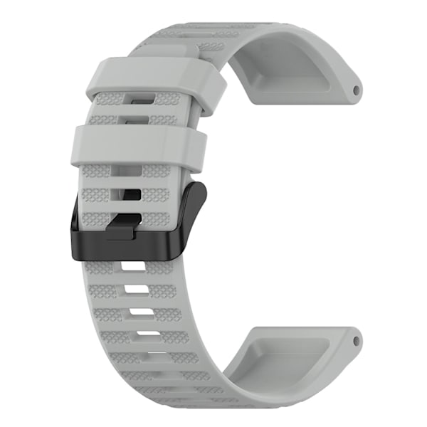 Harmaa harmaa silikoninen ranneke, yhteensopiva Garmin Fenix 6x Sapphire -kellon kanssa