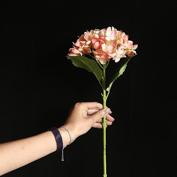 Konstgjord blomma hortensia Falsk sidenblomma Hem Bröllopsfest Blomsterdekor I