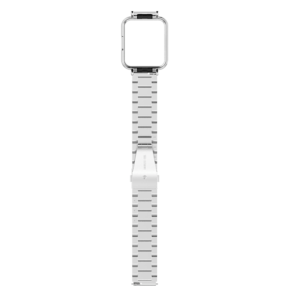 Silverfärgat metallarmband med klockram kompatibelt med Xiaomi Redmi Watch2 Lite International Version