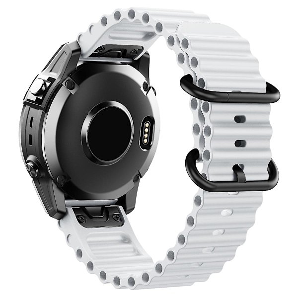 Silikonerem i Ocean-stil, kompatibel med Garmin Fenix 7