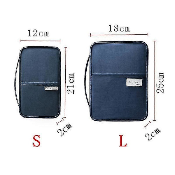 Passfodral Resedokumenthållare Navy L
