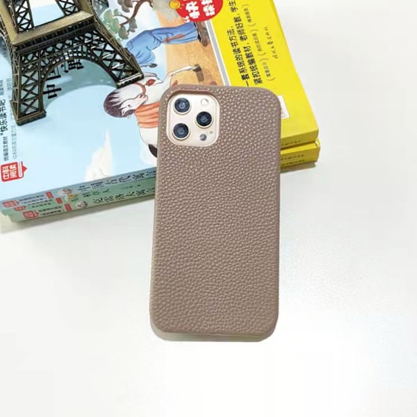 Etui til iPhone 16promax Røggrå Pebbled Half Pack