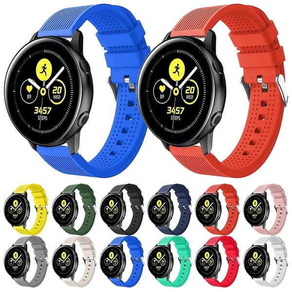 Sort Sort Silikone Armbånds Urrem kompatibel med Garmin Vivoactive 3