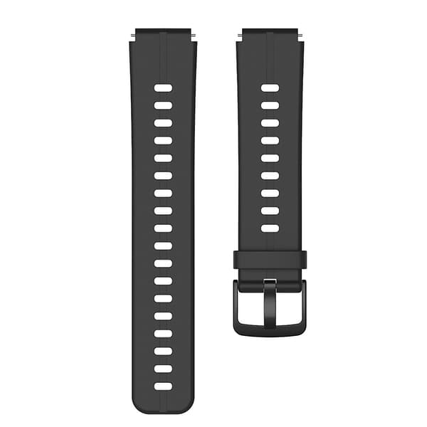Sort Sort kompatibel med Huawei Talkband B6 Silikone Urrem